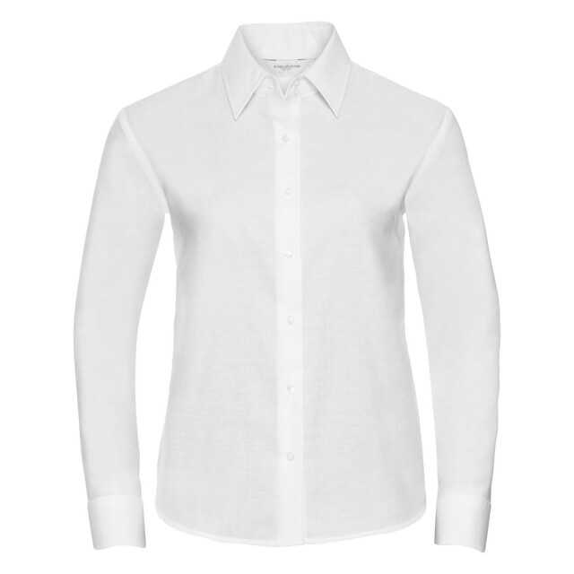Russell Athletic Collectie dames lange mouw easy care oxford shirt UTFK743_white large
