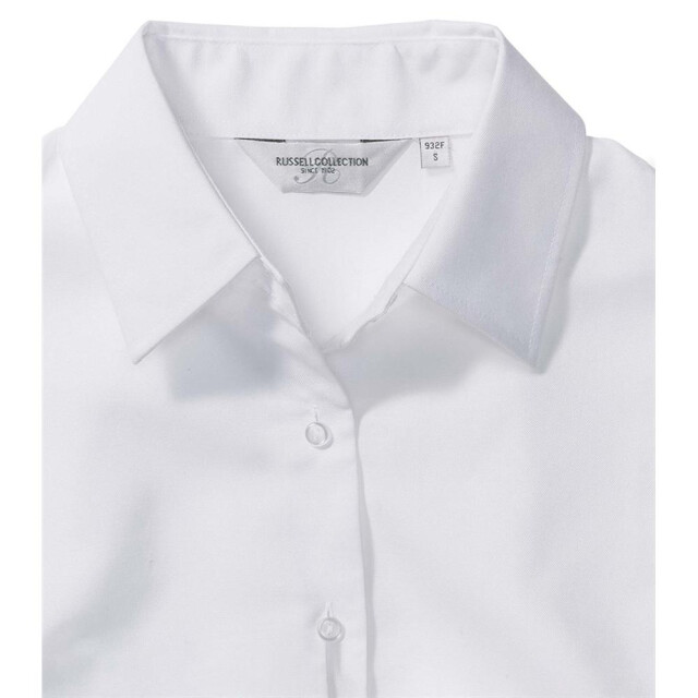 Russell Athletic Collectie dames lange mouw easy care oxford shirt UTFK743_white large