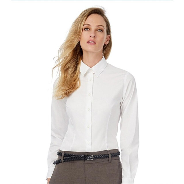 Russell Athletic Collectie dames / dames lange mouwen shirt UTFK747_white large