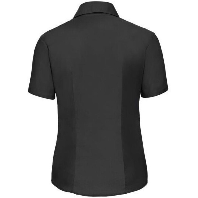 Russell Athletic Collectie dames korte mouw easy care oxford shirt UTFK745_black large