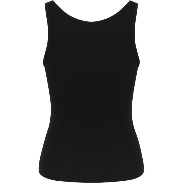 Urban Classics Dames basic geribd organisch tanktopje (verpakking van 2) UTTN994_blackwhite large