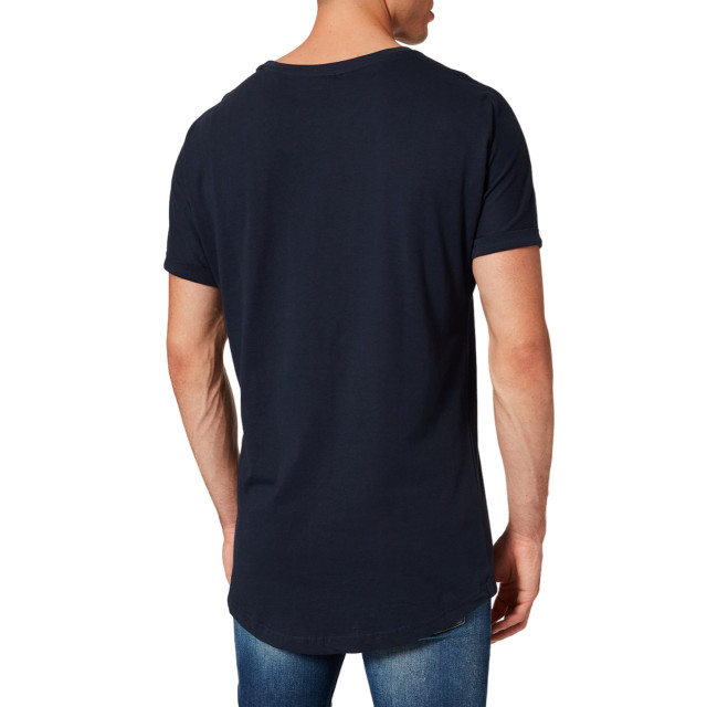 Urban Classics Heren lang t-shirt met omslag UTTN996_midnightnavy large