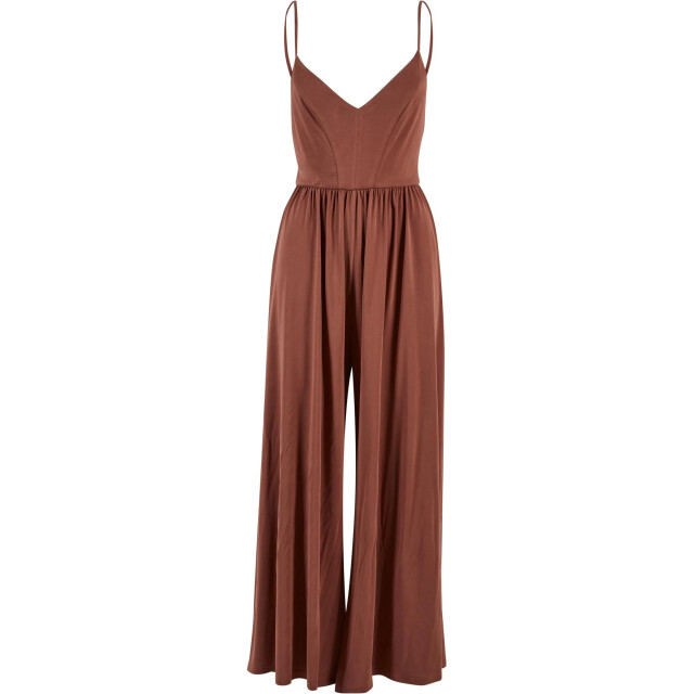 Urban Classics Dames modal spaghettiband jumpsuit UTTN682_terracotta large