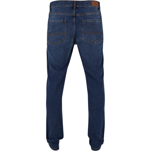 Urban Classics Heren tapered slim jeans UTTN980_newdarkbluewashed large