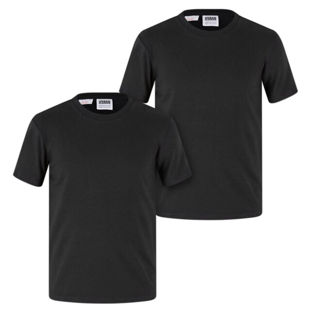 Urban Classics Stretch jersey t-shirt voor meisjes (set van 2) UTTN985_black large