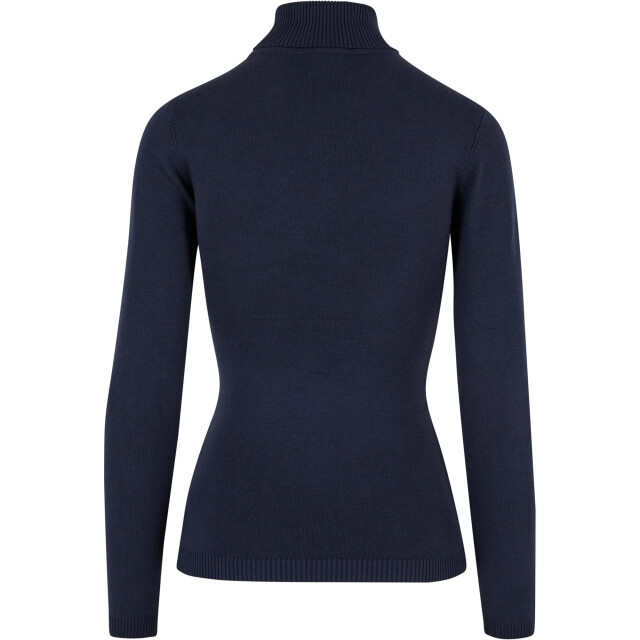 Urban Classics Dames gebreid schildpad hals sweatshirt UTTN988_navy large