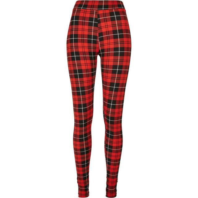Urban Classics Dames zachte geruite legging UTTN990_red large