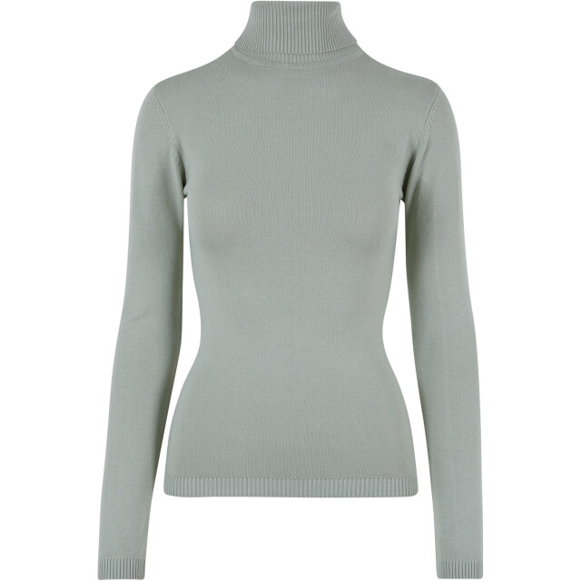 Urban Classics Dames gebreid schildpad hals sweatshirt UTTN988_softsalvia large