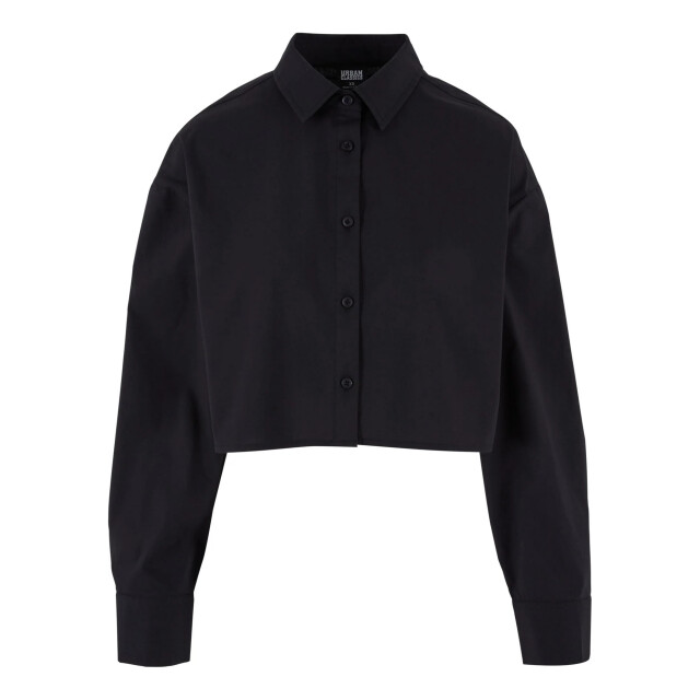 Urban Classics Dames cropped oversized blouse UTTN677_black large