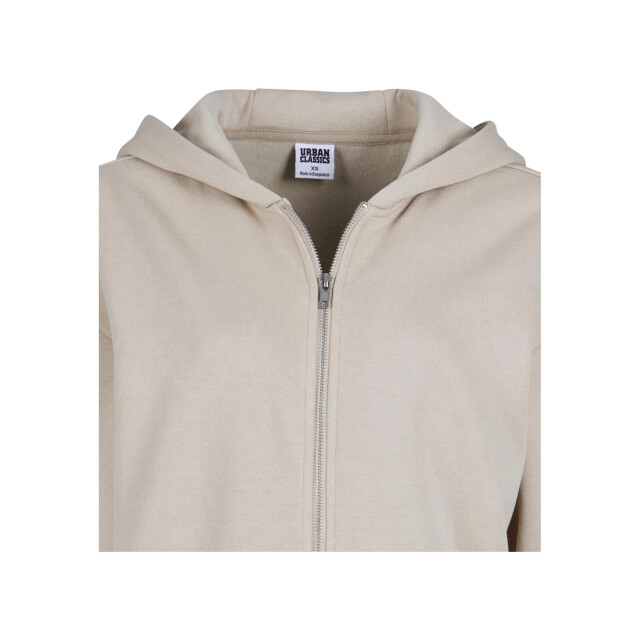 Urban Classics Dames oversized full zip hoodie UTTN678_wetsand large