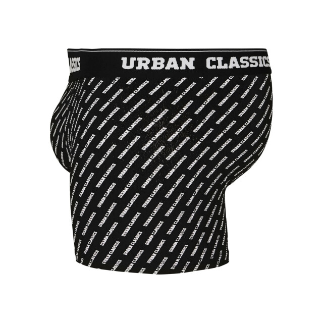 Urban Classics Boxershort met all-over print voor heren (set van 3) UTTN966_darkgreenblack large