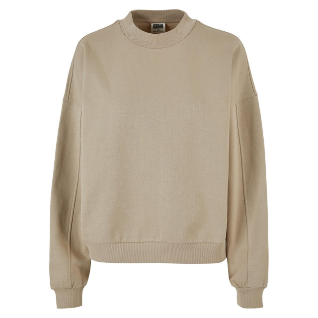 Urban Classics Dames organic crew hals oversized trui UTTN669_wetsand large