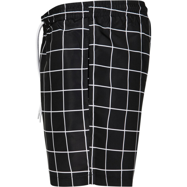Urban Classics Herenzwemshort met all-over print UTTN962_blackwhite large