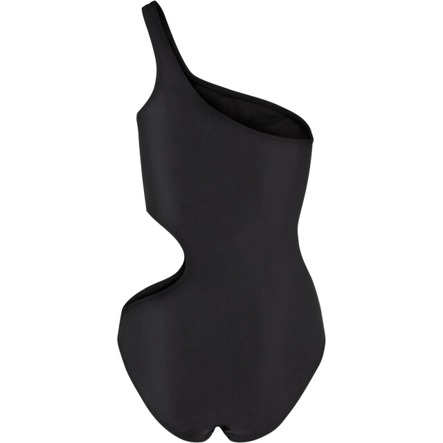 Urban Classics Dames uitgesneden asymmetrisch eendelig zwempak UTTN956_black large