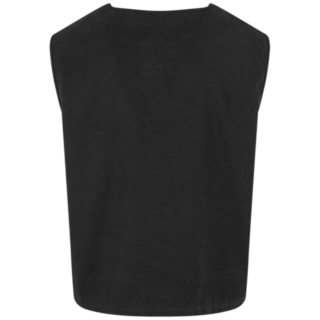 Urban Classics Heren biologisch katoenen gilet UTTN932_black large