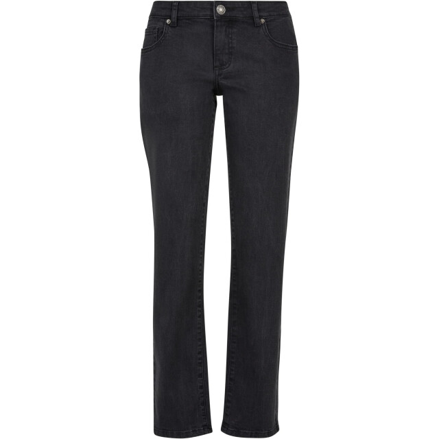 Urban Classics Dames low rise skinny jeans UTTN935_blackwash large