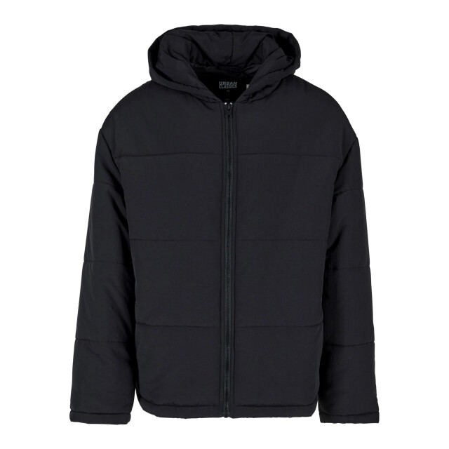 Urban Classics Heren block pufferjas met capuchon UTTN923_black large