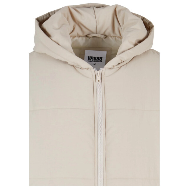 Urban Classics Heren block pufferjas met capuchon UTTN923_wetsand large
