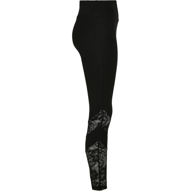 Urban Classics Dames kanten legging met hoge taille UTTN645_black large