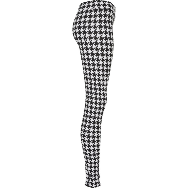 Urban Classics Dames legging zacht houndstooth UTTN653_black large