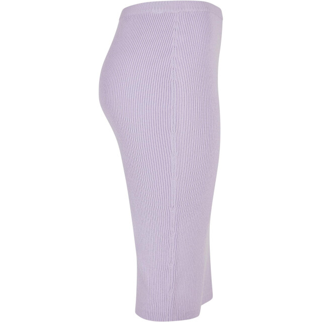 Urban Classics Dames ribgebreide midi rok UTTN654_lilac large