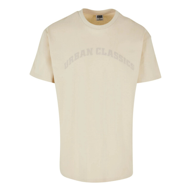 Urban Classics Heren oversized t-shirt met booglogo UTTN920_sand large