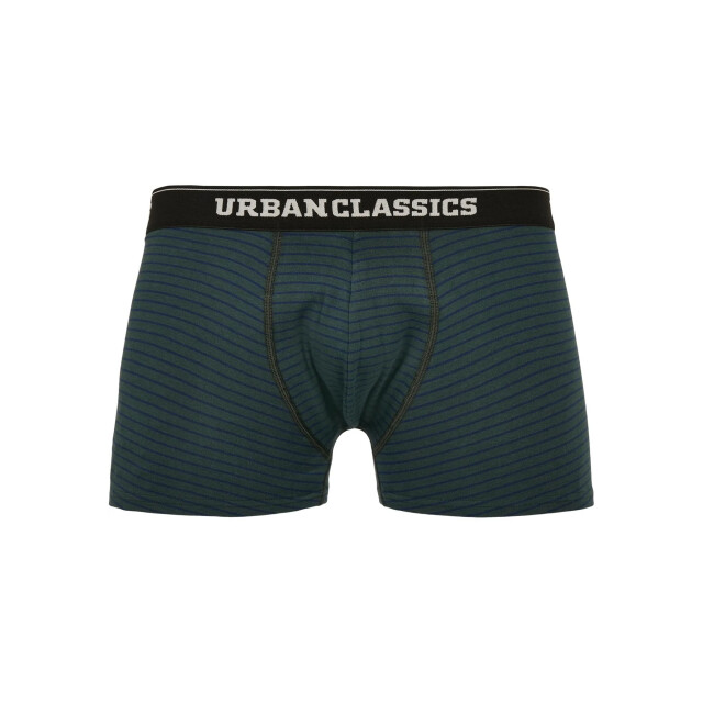 Urban Classics Heren boxershorts met streep (set van 3) UTTN922_bottlegreenburgundydarkbluewhiteblack large