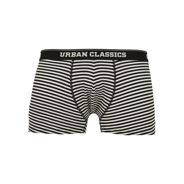 Urban Classics Heren boxershorts met streep (set van 3) UTTN922_bottlegreenburgundydarkbluewhiteblack large