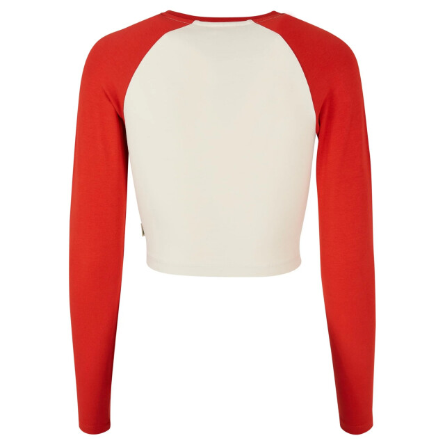 Urban Classics Dames retro organic crop t-shirt met lange mouwen UTTN918_whitesandhugered large