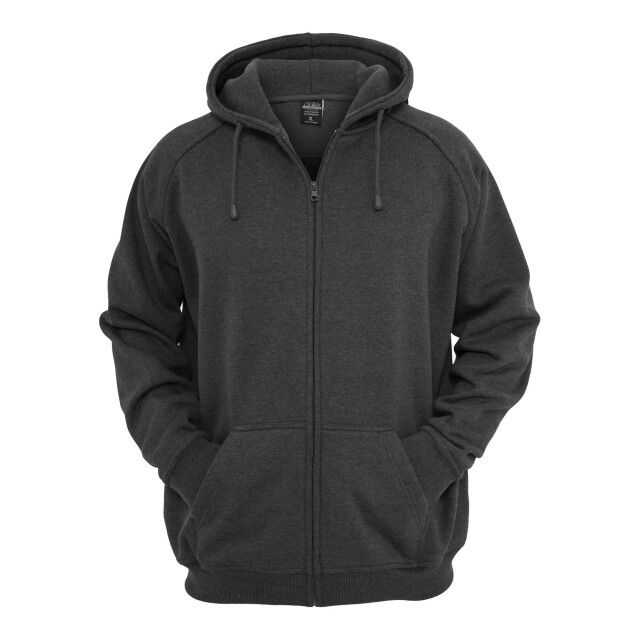 Urban Classics Heren hoodie met rits UTTN894_charcoal large
