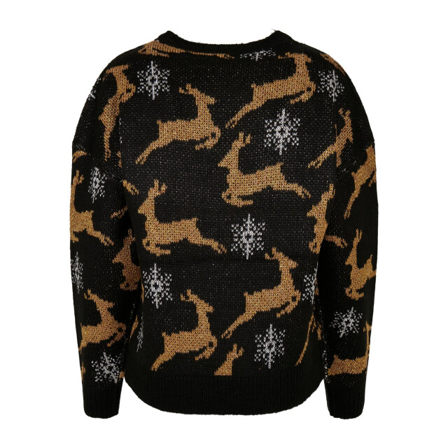 Urban Classics Dames oversized kersttrui UTTN616_blackgold large
