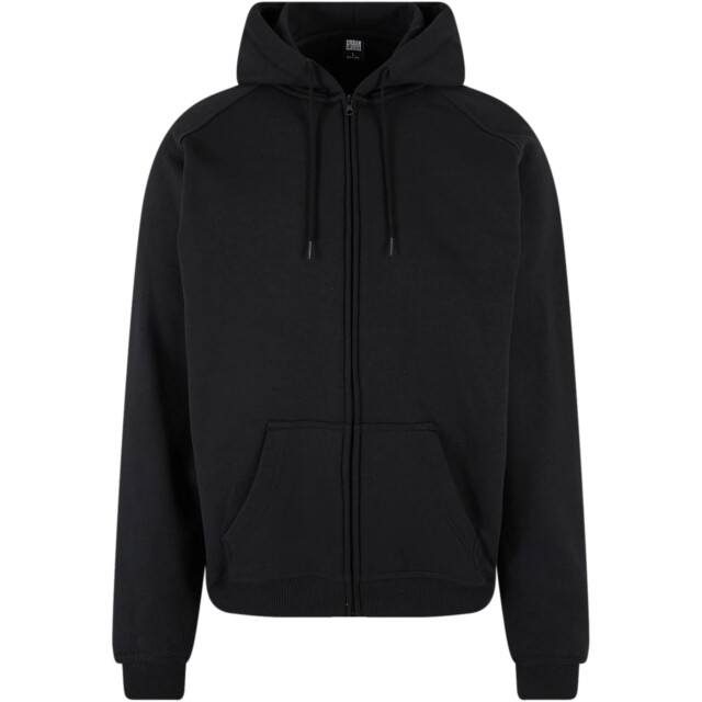 Urban Classics Heren hoodie met rits UTTN894_black large