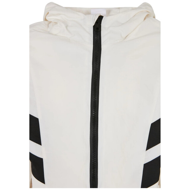 Urban Classics Meisjes gerimpelde jas met batwing mouwen UTTN593_whiteblack large