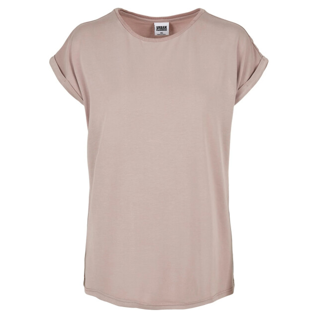 Urban Classics Dames modal verlengd schouder t-shirt UTTN594_duskrose large