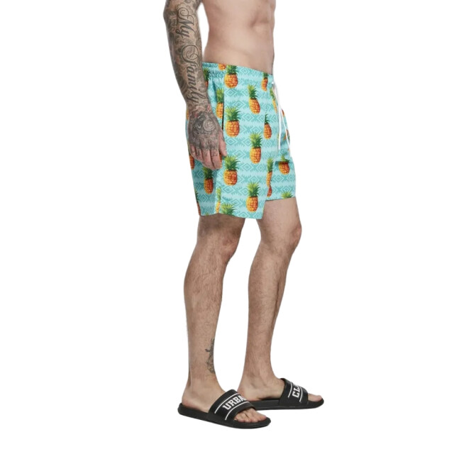 Urban Classics Ananas zwemshort heren UTTN884_blueorangegreen large