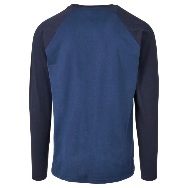 Urban Classics Heren raglan t-shirt met contrasterende mouwen UTTN881_darkbluemidnightnavy large