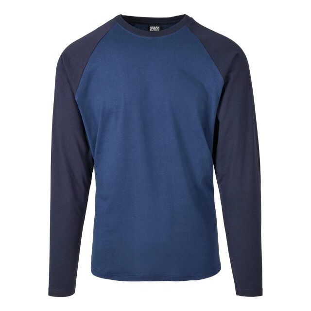 Urban Classics Heren raglan t-shirt met contrasterende mouwen UTTN881_darkbluemidnightnavy large