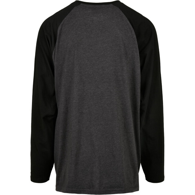 Urban Classics Heren raglan t-shirt met contrasterende mouwen UTTN881_charcoalblack large