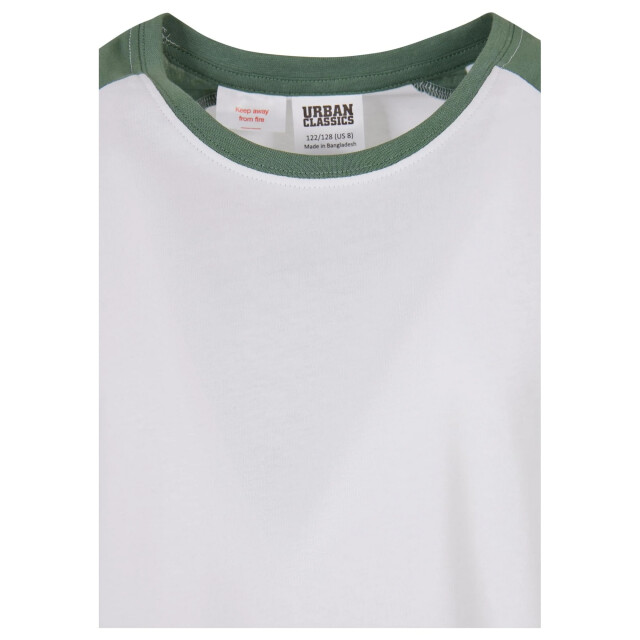 Urban Classics Meisjes contrast raglan t-shirt UTTN875_whitesalvia large