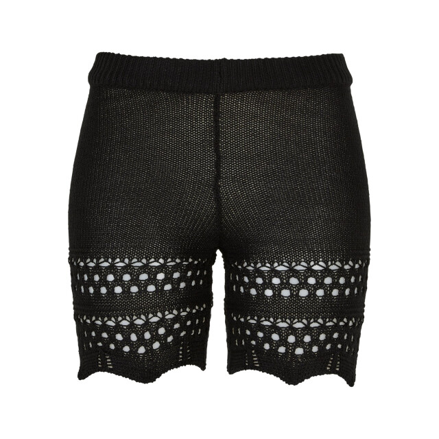 Urban Classics Gebreide gehaakte shorts dames UTTN578_black large
