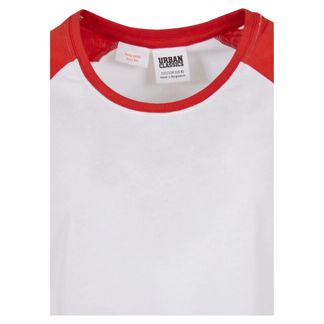 Urban Classics Meisjes contrast raglan t-shirt UTTN875_whitehugered large