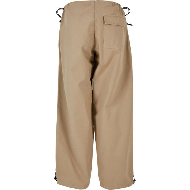 Urban Classics Dames katoenen parachute broek UTTN872_wetsand large