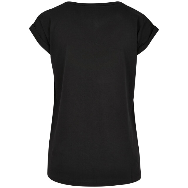 Urban Classics Dames verlengd schouder t-shirt UTTN867_black large