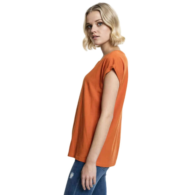 Urban Classics Dames verlengd schouder t-shirt UTTN574_rustyorange large