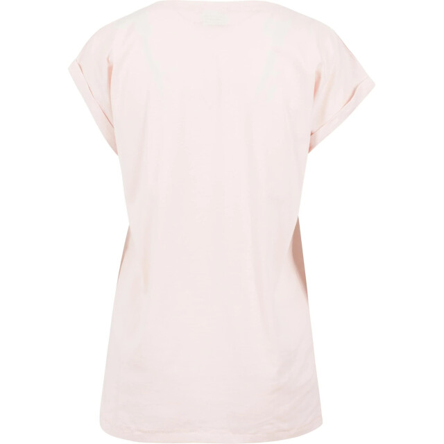 Urban Classics Dames verlengd schouder t-shirt UTTN574_pink large