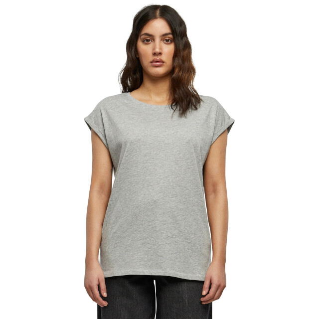 Urban Classics Dames verlengd schouder t-shirt UTTN574_grey large