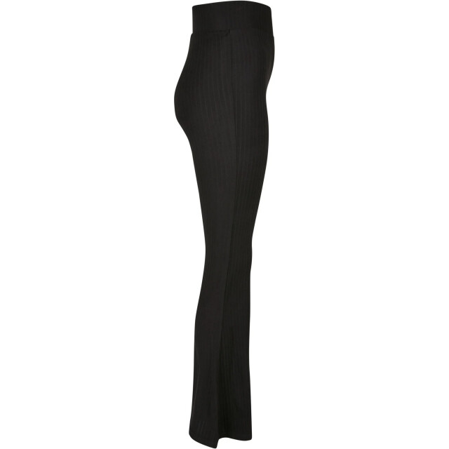 Urban Classics Dames ribbed uitlopende legging met hoge taille UTTN855_black large
