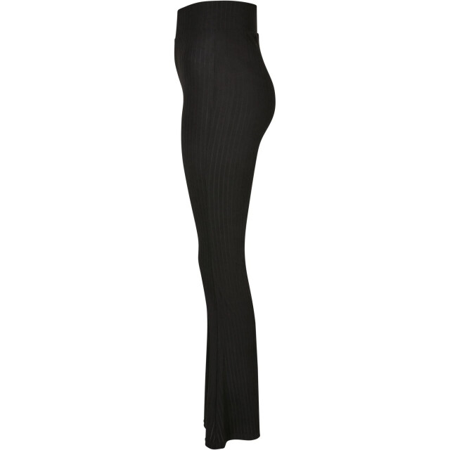 Urban Classics Dames ribbed uitlopende legging met hoge taille UTTN855_black large