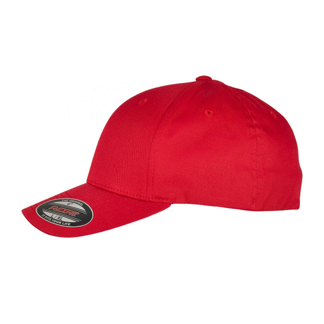 Flexfit Baseballpet van biologisch katoen UTTN858_red large