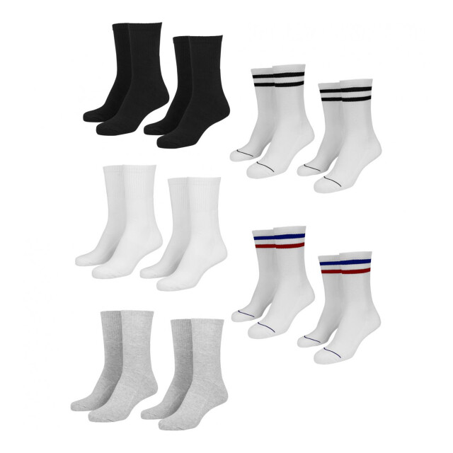 Urban Classics Sportieve herensokken (set van 10) UTTN846_blackwhitegreynavyred large